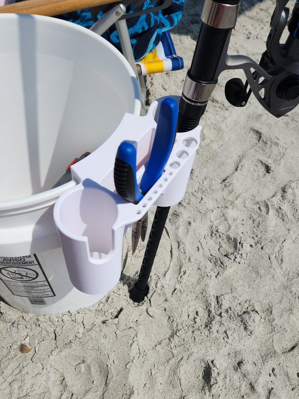 Fishing Rod Holder Bucket Caddy