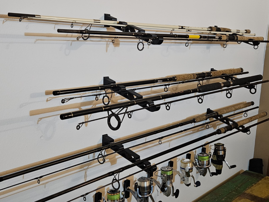 Fishing Rod Wall Mount